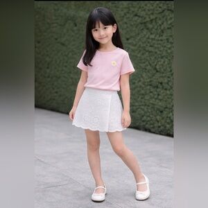 Tommy Bahama White Eyelet Kids Shorts